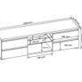 LED TV Stand With Drawers Image 4
