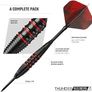 NEW SALE | 24 Piece Steel Tip Dart Set with Brass Barrels, Flights and Aluminium Shaft Image 4