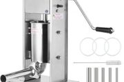 Sausage Stuffer 3L/7Lbs Sausage Maker with 5 Filling Nozzles Manual Sausage Stuffing Machine 2 Optional Speed Vertical Sausage Maker Kit For Home &amp; Commercial Use Stainless Steel (FREE SHIPPING)