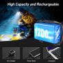 Head Torch Rechargeable, 2000L Super Bright LED Headlamp Headlight with Sensor Control, 6 Light Modes, IPX5 Waterproof, 30 Hrs Runtime for Power Cuts, Emergency, Running, Hiking etc. Image 2