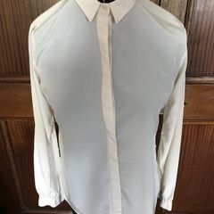 Cream Long Sleeve Blouse