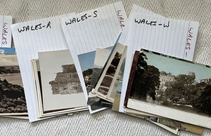 Vintage Postcards of Wales x 77. 2 FOR 1 EURO. 30 QUID THE LOT