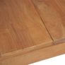 Dining Table Solid Teak Wood with Natural Finish 120x60x76 cm Image 8