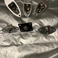 Jack Plate Socket for Fender Stratocaster Telecaster Gibson les Paul Style Guitar Ibanez Jackson esp  PRS charvel Other Guitar and Bass electric guitar parts accessories