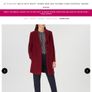Designer Hugo Boss - WOOL Coat - Dark Red - Fits UK 10 - BNWT RRP 299 Image 8