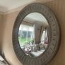 Large Ornate Circular Mirror Metal Image 4