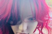 Burgundy wig
