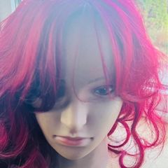 Burgundy wig