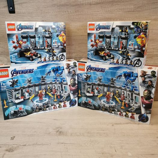 Lego 76125 and 76167 Iron man hall of armour + addon armoury