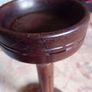 antique french mid century mahogany plant stand Image 6