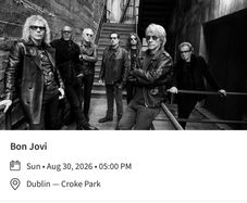 Bon Jovi Premium tickets x 2
