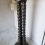 Vintage Genesis cold cast bronze 21 inch floor standing candle holder Image 2