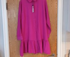 Primark  Cerise  Pink  Dress. Size 18.  B.N.W.T