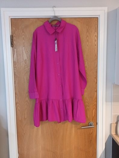 Primark  Cerise  Pink  Dress. Size 18.  B.N.W.T