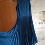 Closet London multi tie ink navy half pleated dress 10 occasion wedding Image 3
