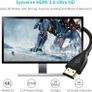 Syncwire HDMI Cable 2M HDMI Lead - Ultra High Speed 18Gbps HDMI 2.0 Cable 4K @60Hz Support Fire TV, Apple TV, Ethernet, Audio Return, Video UHD 2160p, HD 1080p, 3D, Xbox PlayStation PS5 PC -Black BRAND NEW & SEALED Image 3