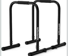 Adjustable Dip Bars, 400kg Heavy Duty Parallel Bars, Stable Dip Station with Dual Safety Lock, Height Adjustable Parallettes for Home Gym, Calisthenics & Upper Body Workout
