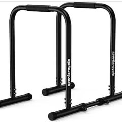 Adjustable Dip Bars, 400kg Heavy Duty Parallel Bars, Stable Dip Station with Dual Safety Lock, Height Adjustable Parallettes for Home Gym, Calisthenics & Upper Body Workout