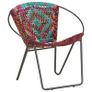 Circle Chair Multicolours Chindi Fabric Image 6