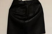 American Apparel Genuine Leather Mini Skirt Size S Made in USA S 36 8