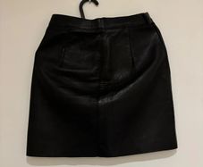 American Apparel Genuine Leather Mini Skirt Size S Made in USA S 36 8