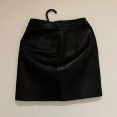American Apparel Genuine Leather Mini Skirt Size S Made in USA S 36 8