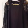 Jasmine Black Dress with Lace - Size 14 Image 3