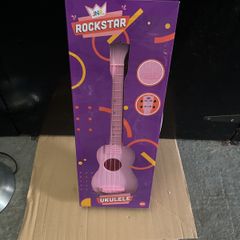 Rockstar Junior 50cm Ukulele Pink Kids Girls
