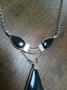 Onyx Drop Boho Necklace