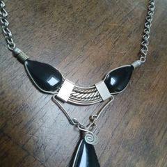 Onyx Drop Boho Necklace