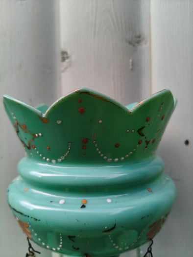 Victorian Glass Lustre Vase