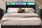 Kingsize Floor Bed Base with Charging Station