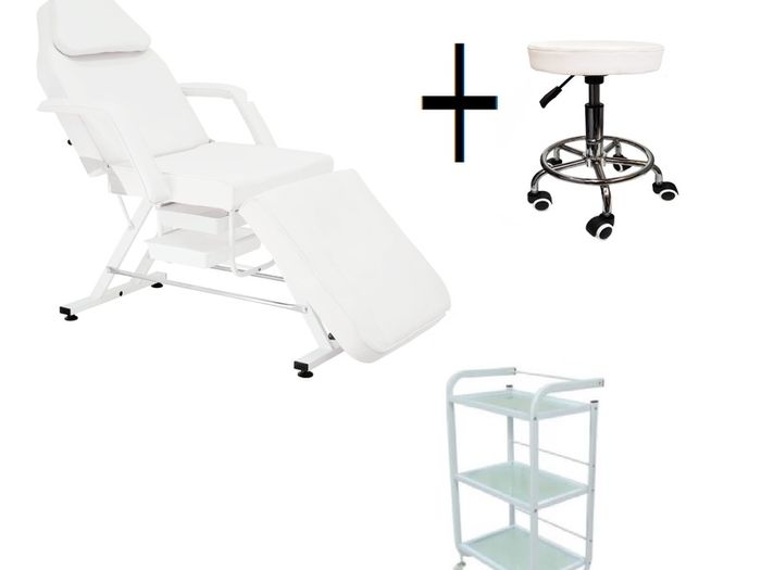 NEw beauty bed set Lamp. stool, helper