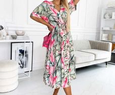 Classic Envelope Tropical Dress
