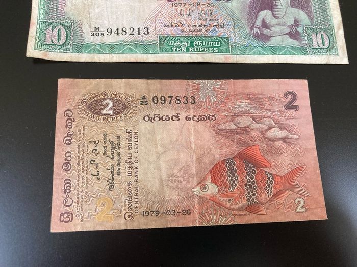 Ceylon (Sri Lanka) banknotes