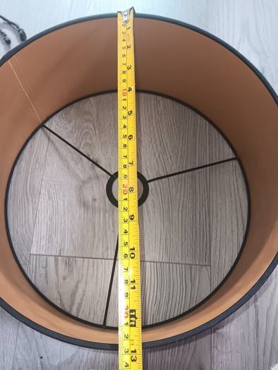 Black and gold lampshade
