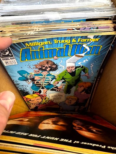 DC Long Comic Box w 250 comics for Sale (2)