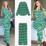 Fab Zara Bloggers Insta Famous Green Printed Co Ord Set Shirt and Wide Leg Trousers Image 9