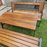 Garden table with 2 benches [ heavy cast iron ] Image 10