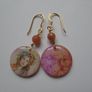 Handmade earrings,Gemstone earrings,Boho earrings,Drop earrings Image 3