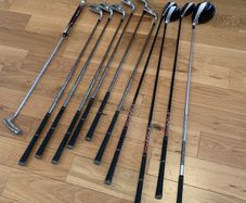 Taylor Made M Series graphite shaft clubs and Ping ZB Putter