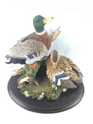 Extremely large Mallard ducks sculpture by Country Artists