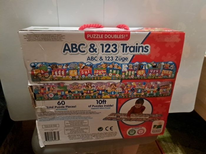 ABC & 123 TRAINS puzzle