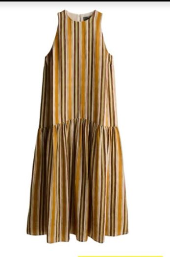 Brand New Striped Drop Waist Dress Size 12