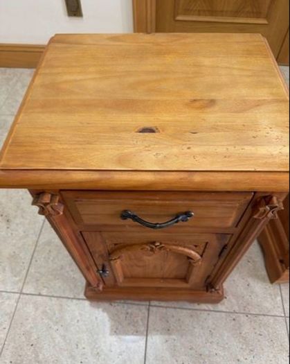 2 x Bedside Locker - Solid