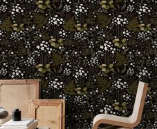 wallpaper sticker floral woodland