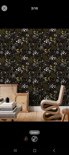 wallpaper sticker floral woodland