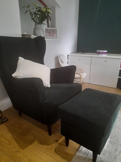 Ikea Strandmon Chair - Dark green