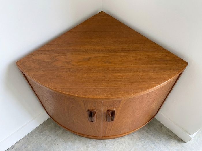 Vintage G Plan Fresco Mid Century Teak Corner Cabinet