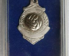 Vintage Sterling Silver Gaelic Football medal in presentation case